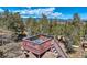 Roof deck offers stunning panoramic views of the surrounding treeline and mountain range at 33 L Rd, Golden, CO 80403