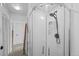 Modern bathroom with frameless shower and white subway tile at 34 Benthaven Pl, Boulder, CO 80305