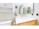 Stylish bathroom with a modern vanity, elegant mirror, and fresh decor, creating a serene atmosphere at 7270 Marmot Ridge Pl, Littleton, CO 80125