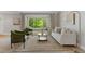 Living room with a large window with window seat and plush seating at 8132 Lodgepole Trl, Lone Tree, CO 80124
