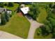 Aerial view showcasing the home's well-maintained lawn, and driveway at 1016 Stearns Ave, Boulder, CO 80303