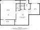 Basement floor plan with a recreation room, garage, and storage area at 30444 Ruby Ranch Rd, Evergreen, CO 80439