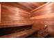 A personal sauna provides a relaxing and therapeutic experience, with wooden seating and heater at 3132 E 17Th Ave # B, Denver, CO 80206