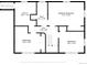 Second floor plan displaying the layout of the bedrooms, bath, and utility room at 10429 Quivas St, Northglenn, CO 80234