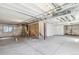 Unfinished basement with stud walls showcases the potential for customization and additional living space at 1871 Water Birch Way, Castle Rock, CO 80108