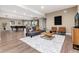 Spacious entertainment area featuring a pool table and comfortable seating at 16549 Prospect Ln, Broomfield, CO 80023