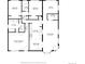 Detailed floor plan showcasing the layout of the bedrooms, bathrooms, kitchen, living room, and dining area at 1270 S Lowell Blvd, Denver, CO 80219