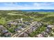 An aerial view of the community showing its location nestled in the hills with scenic mountain views at 1133 Lucky Ct, Castle Rock, CO 80109