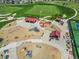 A community playground offers a variety of structures, providing children a fun and safe recreational space at 1133 Lucky Ct, Castle Rock, CO 80109