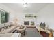 Inviting living room with fireplace, comfortable seating, and a cozy atmosphere at 8424 E Otero Cir, Centennial, CO 80112