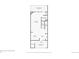 Floorplan of level 2 with kitchen, living room, and covered porch at 5075 Garrison St # 3, Wheat Ridge, CO 80033