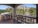 Enjoy this beautiful patio with natural rock formations and a built-in BBQ grill at 6767 Timbers Dr, Evergreen, CO 80439