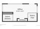 Lower level floor plan showing office space, stairs, and utility room at 2203 S Lincoln St, Denver, CO 80210