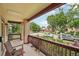 Relaxing front porch view showcasing the neighborhood, perfect for enjoying quiet afternoons at 2203 S Lincoln St, Denver, CO 80210