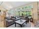 Bright and airy living room featuring hardwood floors, an abundance of windows and a large sofa at 6083 S Glencoe Way, Centennial, CO 80121