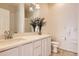 Bathroom with modern sink, vanity, and mirror at 8843 W Phillips Dr, Littleton, CO 80128