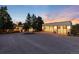 Modern home with attached two-car garage with transparent doors at 3823 Castle Butte, Castle Rock, CO 80109