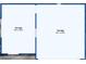 Layout of the spacious garage with dimensions 13'3