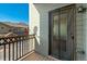 Private outdoor balcony with railings, perfect for relaxing outside at 9633 E 5Th Ave # 10208, Denver, CO 80230