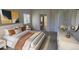Comfortable main bedroom with neutral tones, a queen-size bed, bedside tables, and a large window at 331 Las Lomas St, Brighton, CO 80601