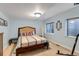 Bedroom with light blue walls and carpeted floor at 9132 Scenic Pine Dr, Parker, CO 80134