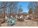 Cozy outdoor fire pit area surrounded by Adirondack chairs, providing a perfect spot for gatherings and relaxation at 9132 Scenic Pine Dr, Parker, CO 80134