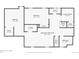 Basement floorplan featuring two bedrooms, one bathroom, and a laundry room at 3515 N Elizabeth St, Denver, CO 80205