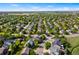 Aerial view shows home in a neighborhood with mature trees, green lawns, and cul-de-sac streets, perfect for families at 14794 Vine St, Thornton, CO 80602