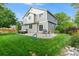 Spacious backyard with lush lawn, patio and outdoor seating perfect for entertaining guests at 14794 Vine St, Thornton, CO 80602