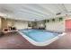 Bright indoor pool features brick accents, multiple seating options and well-lit space at 800 N Pearl St # 206, Denver, CO 80203