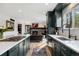 Modern kitchen with an island, stainless steel appliances, and plenty of counter space at 7706 S Crocker Ct, Littleton, CO 80120
