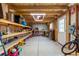Spacious shed interior with shelving, ideal for storage or a workshop at 7706 S Crocker Ct, Littleton, CO 80120