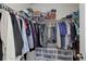 Walk-in closet with clothing racks, shelving and plastic storage bins at 17718 Leisure Lake Dr, Monument, CO 80132