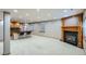 Spacious finished basement with a wet bar, gas fireplace and recessed lighting at 15901 W 66Th Pl, Arvada, CO 80007