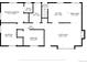 Detailed floor plan showing layout of the main level with bedrooms, bathrooms, kitchen, and living room at 1810 S Kearney St, Denver, CO 80224