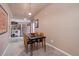 This dining area adjacent to kitchen offers comfortable seating for up to four people at 787 Eldorado Dr, Superior, CO 80027