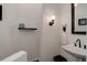 Stylish powder room features modern fixtures and elegant decor at 787 Eldorado Dr, Superior, CO 80027