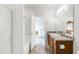 Bright bathroom featuring tile floors, a sink, and a shower/tub combination at 481 Vista Blvd, Brighton, CO 80603