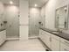 Modern bathroom featuring a double shower and vanity at 3929 Treadway Pt, Castle Rock, CO 80108