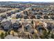 An aerial view that showcases the arrangement and design of the homes in the neighborhood at 3966 Aspen Hollow Ct, Castle Rock, CO 80104