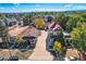 Charming residential neighborhood featuring well-maintained homes, mature trees, and a glimpse of the city skyline in the background at 2736 W 24Th Ave, Denver, CO 80211