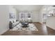Living room with hardwood floors and stylish furniture at 1901 Clinton St, Aurora, CO 80010