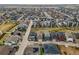Aerial view of neighborhood with modern homes and well-maintained streets at 21440 E 61St Dr, Aurora, CO 80019
