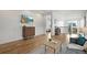 Spacious living room with hardwood flooring and modern furnishings at 21440 E 61St Dr, Aurora, CO 80019