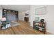 Modern living room featuring hardwood floors and elegant decor at 21440 E 61St Dr, Aurora, CO 80019