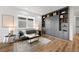 Living space featuring built in Murphy bed and storage at 21440 E 61St Dr, Aurora, CO 80019
