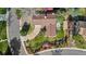 Stunning aerial view of manicured lawn with garden and circular driveway at 10801 W 29Th Ave, Lakewood, CO 80215