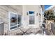 Deck featuring metal railings and access to building via sliding glass door at 2503 N Ogden St, Denver, CO 80205