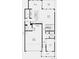 Main floor plan featuring kitchen, great room, and two-car garage at 7255 Prairie Sage Pl, Littleton, CO 80125