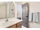 Bright bathroom with vanity, sink, and shower at 4861 Curie Ct, Boulder, CO 80301